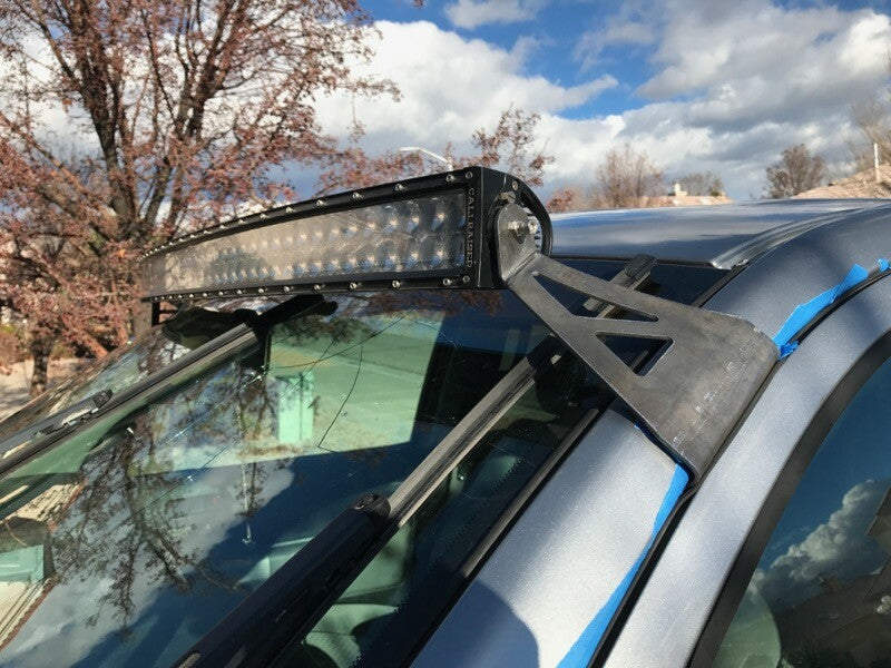 Cali Raised LED Cali Raised 2007-2021 Toyota Tundra 52 Curved Led Light Bar Roof Brackets Kit For - W/5D Optic Osr