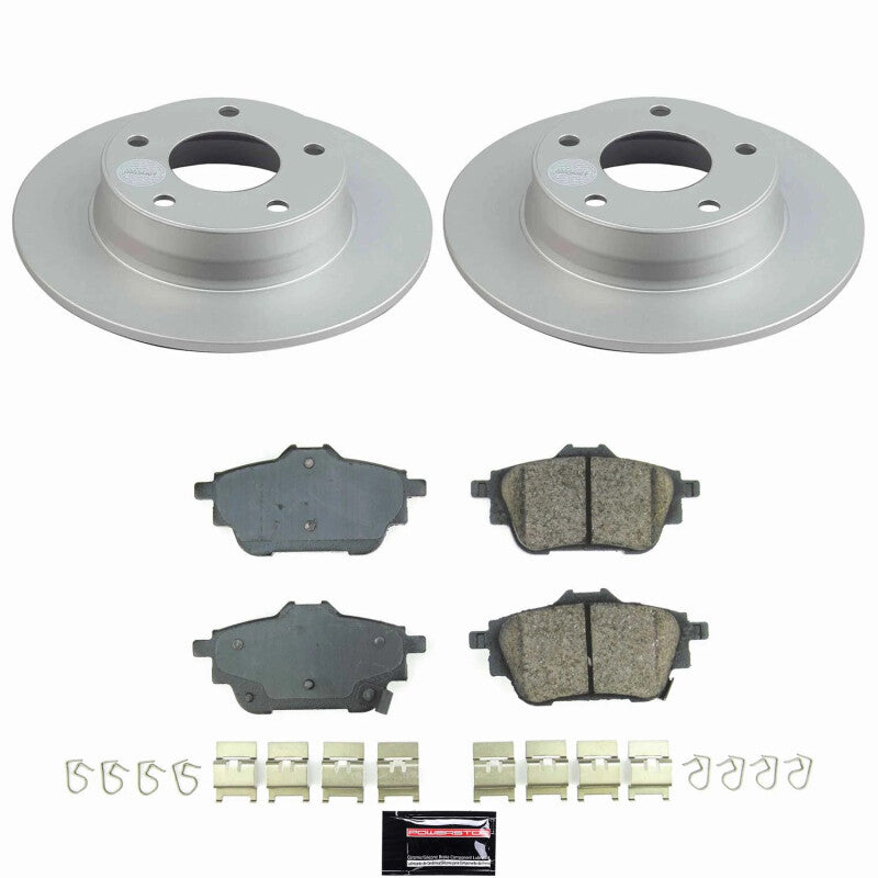 PowerStop Power Stop 20-25 Nissan Sentra Rear Z17 Coated Brake Kit