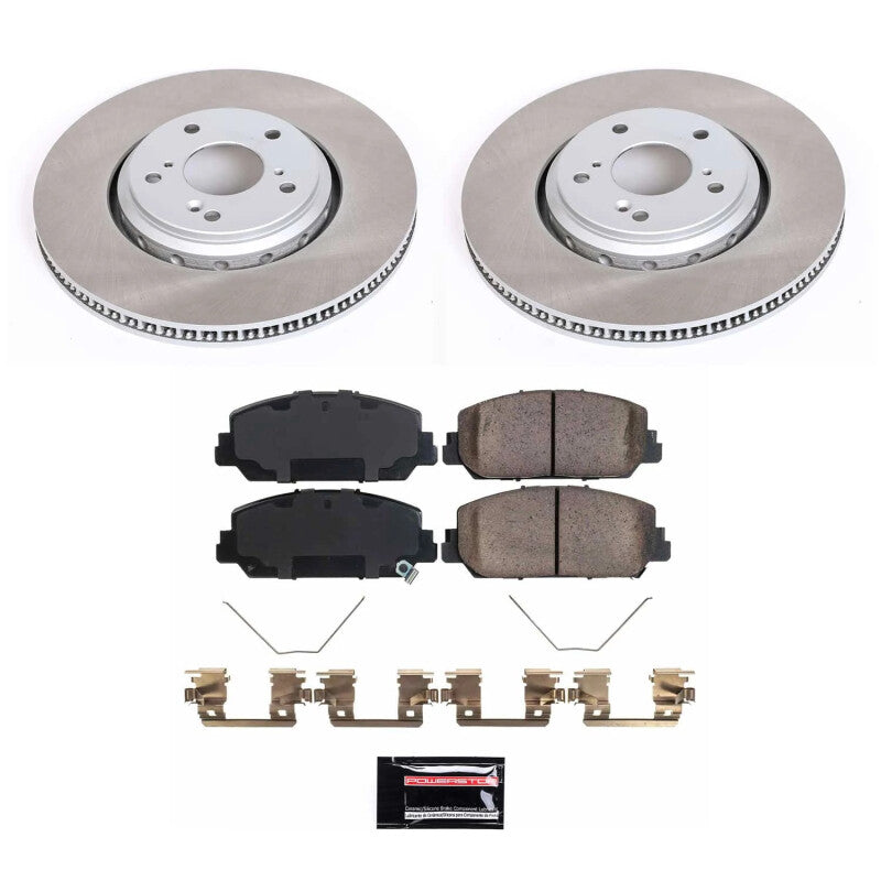 PowerStop Power Stop 17-20 Honda Civic Front Semi-Coated Rotor Kit