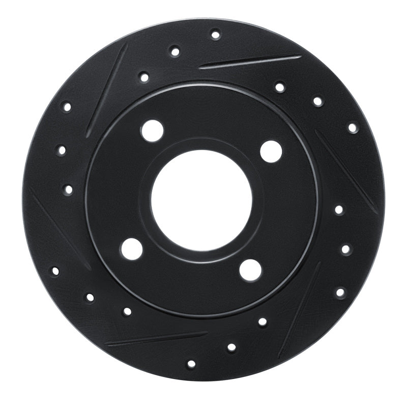 R1 Concepts R1 96-04 Ford Fiesta (Mexico) Front Left Drilled & Slotted Black Brake Rotor