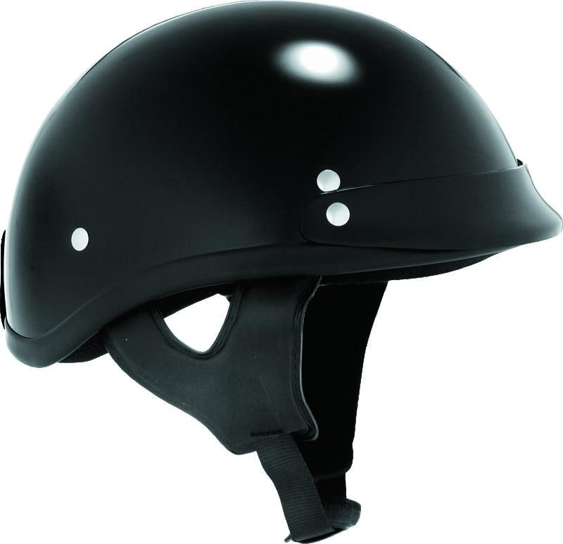 Bikers Choice Skid Lids Traditional Helmet Black - Large