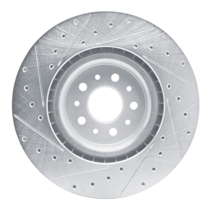 R1 Concepts R1 15-22 Ram Promaster City Front Right Drilled & Slotted Silver Brake Rotor