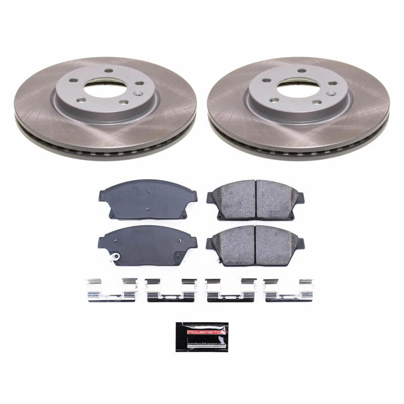 PowerStop Power Stop 11-15 Chevrolet Volt Front Semi-Coated Rotor Kit