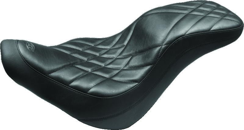 Mustang Motorcycle Mustang 18-21 Harley Low Rider & Sport Glide DayTripper 1PC Seat Prism - Black