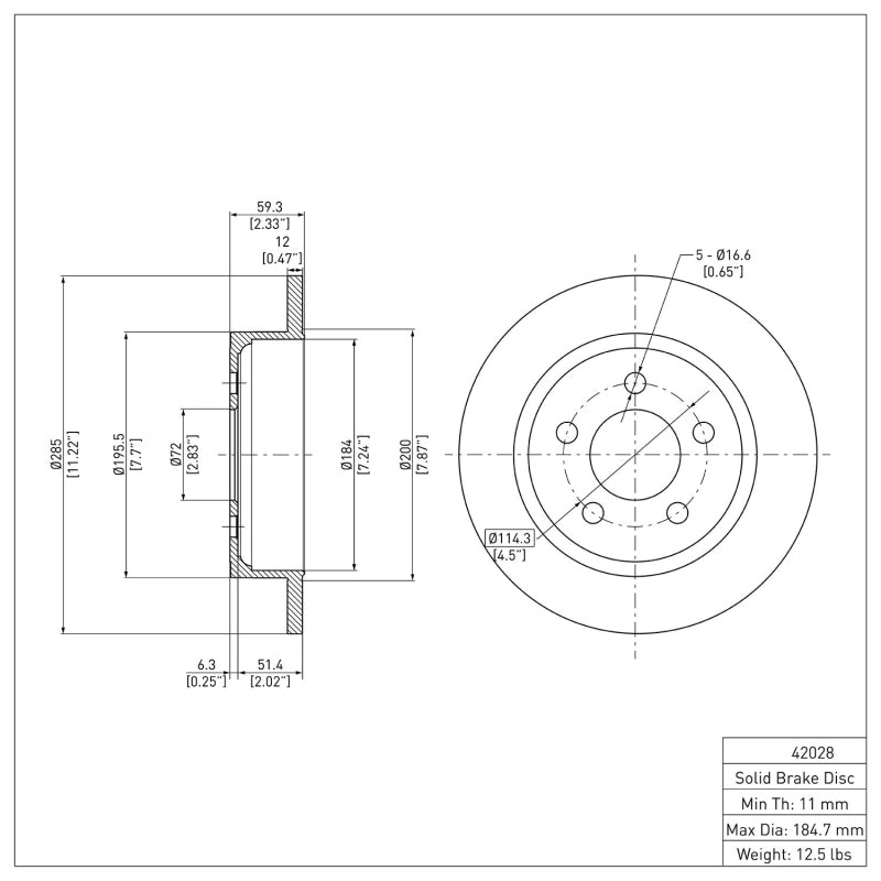 DFC 03-07 Jeep TJ (Canada - See Wrangler for US) Rear GeoSPEC Coated Rotor