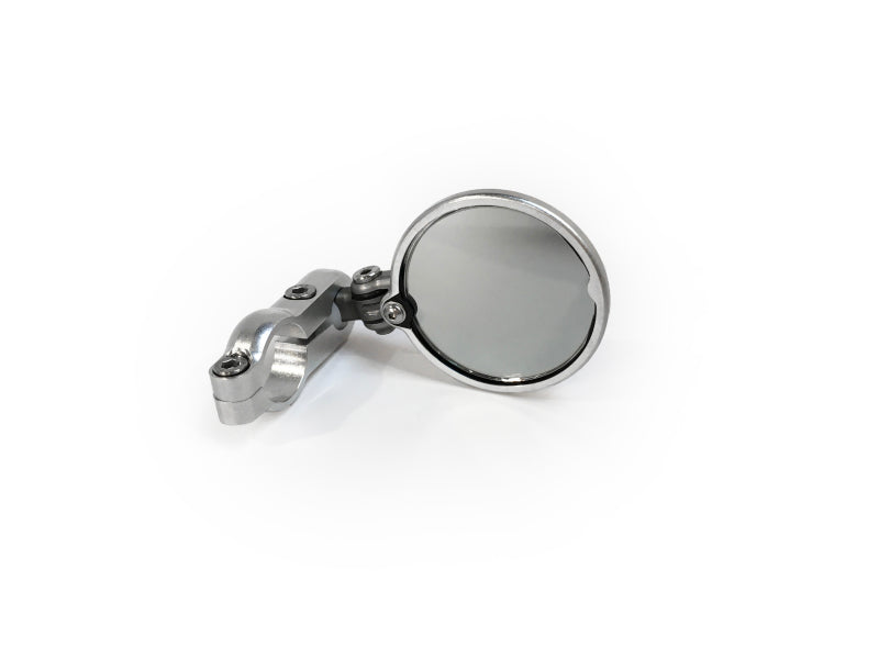 CRG Constructors CRG Blindsight Folding 2 in. Round Bar-End Mirror - Silver