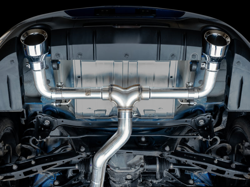 AWE Tuning Subaru BRZ/ Toyota GR86/ Toyota 86 Track Edition Cat-Back Exhaust- Chrome Silver Tips