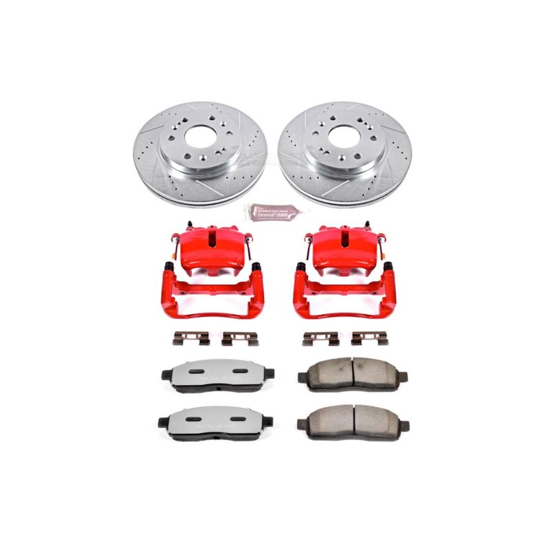PowerStop Power Stop 06-08 Lincoln Mark LT Front Z36 Truck & Tow Kit w/Cals
