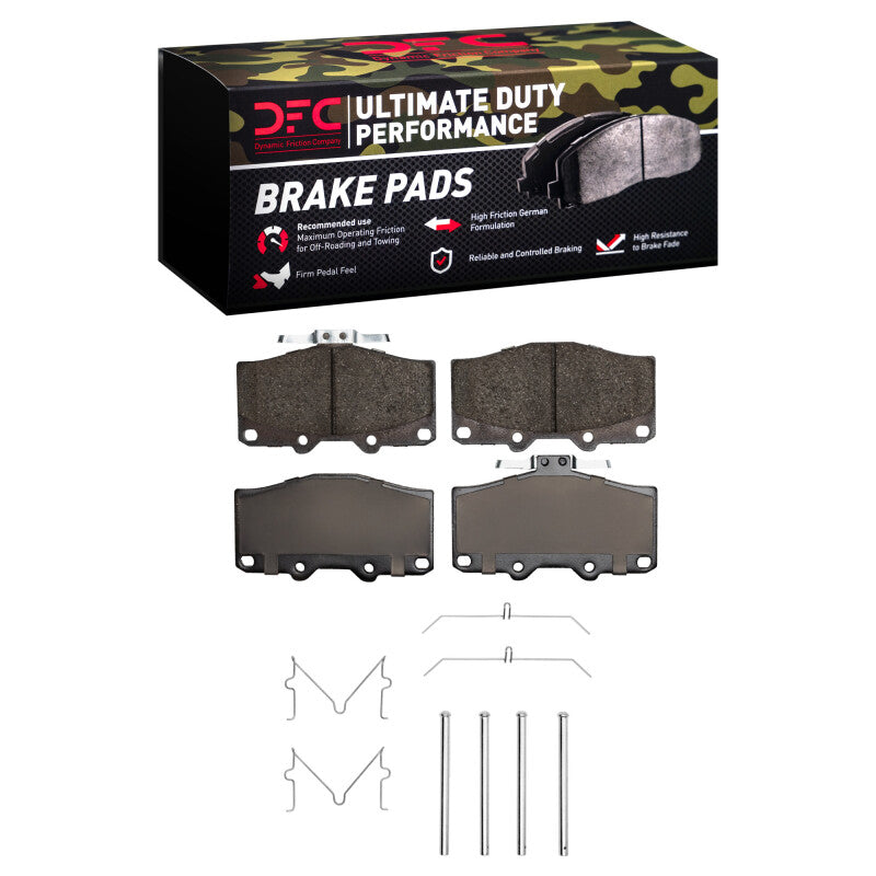 DFC 88-95 Toyota Pickup Front Ultimate Duty Performance Brake Pads and Hardware Kit