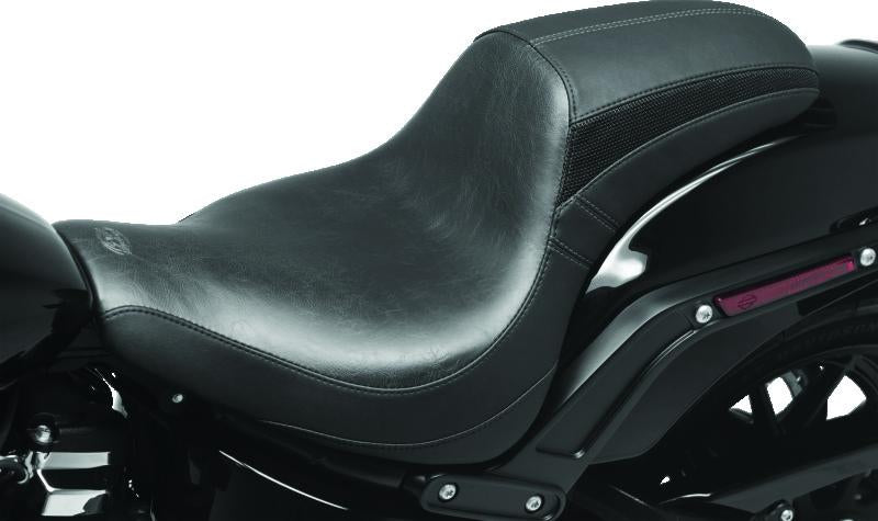 Mustang Motorcycle Mustang 06-17 Harley Softail Wide Tire (200mm) Standard Touring, Wide Touring Passenger Seat - Black