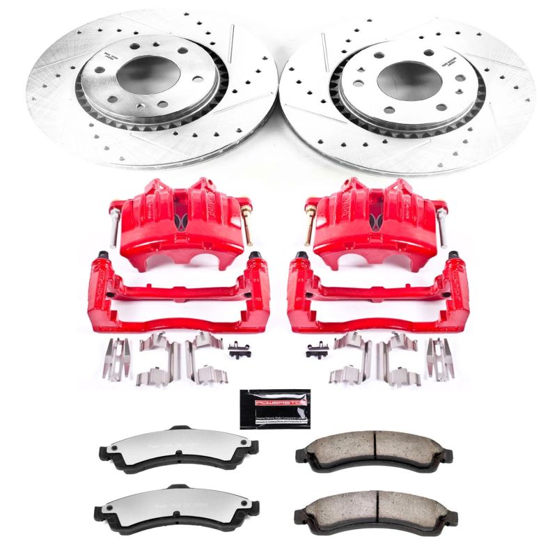 PowerStop Power Stop 2005 Saab 9-7x Front Z36 Truck & Tow Brake Kit w/Calipers