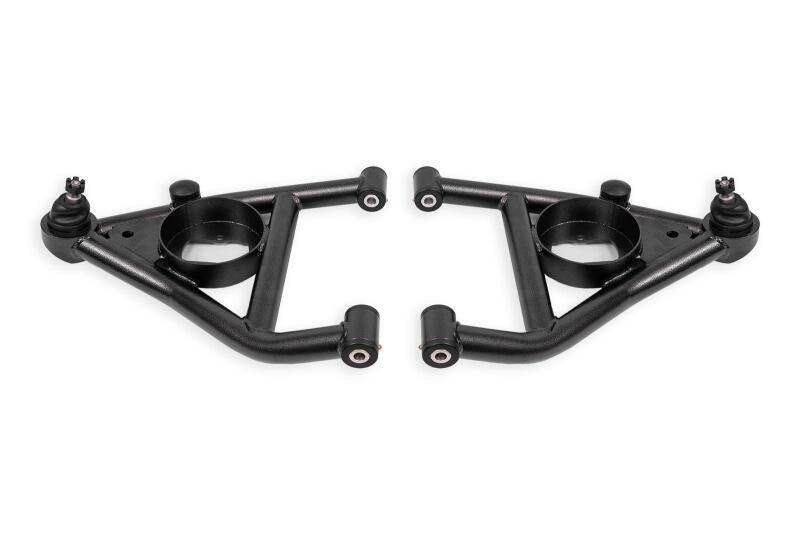 BMR Suspension BMR 67-69 Chevrolet Camaro w/Rear Bump Stops Lower A-Arms w/STD Ball Joint Delrin - Black Hammertone