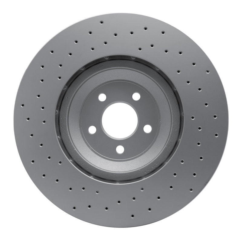 DFC 16-18 Ford Mustang Left Front Drilled GeoSPEC Coated Rotor
