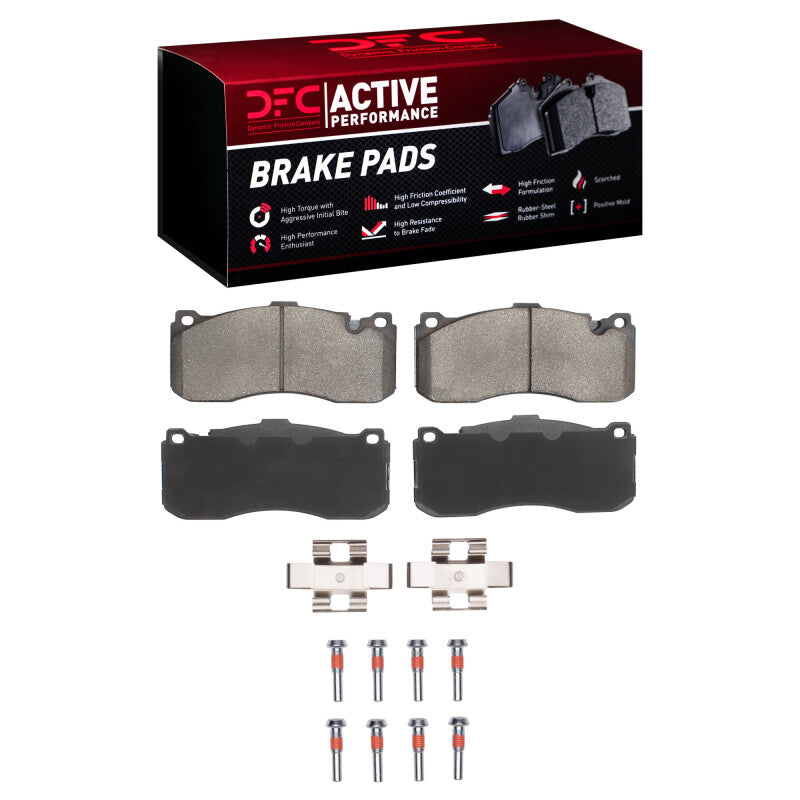 DFC 06-13 BMW 135IS Front Active Performance Pads and Hardware Kit