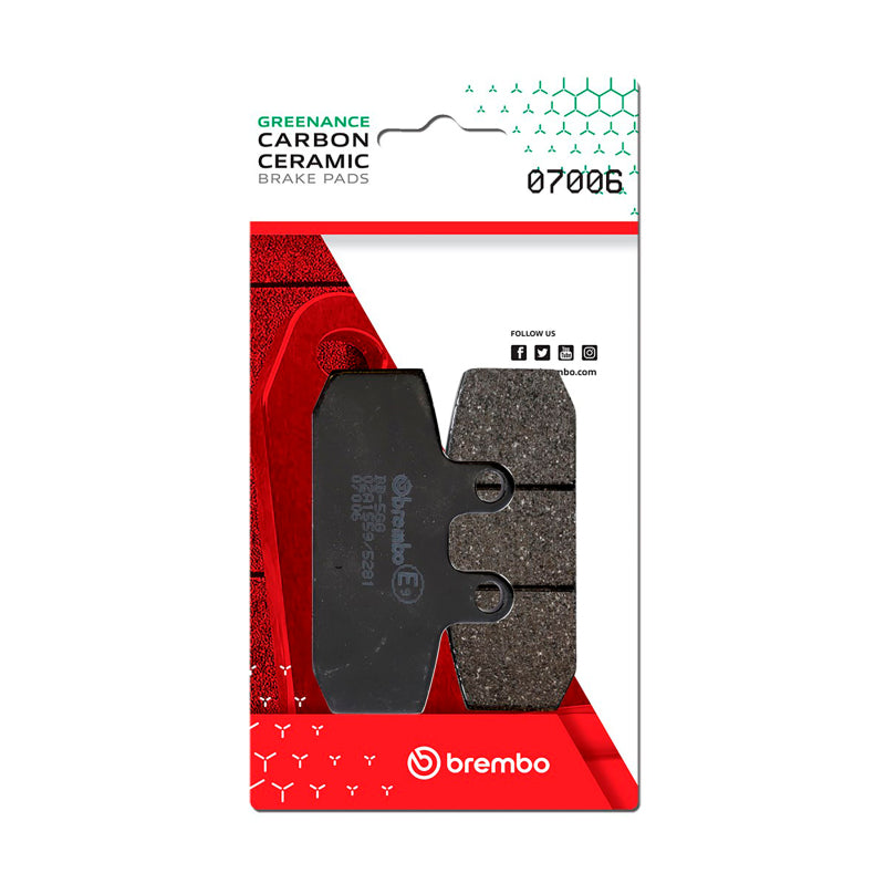 Brembo Powersports Brembo Aprilia Scarabeo/Aprilia Sportcity/Gilera Coguar Carbon Ceramic Brake Pad - Front