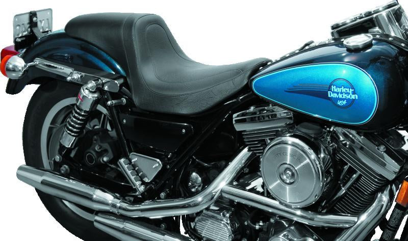 Mustang Motorcycle Mustang 82-00 Harley FXR Fastback 1PC Seat - Black