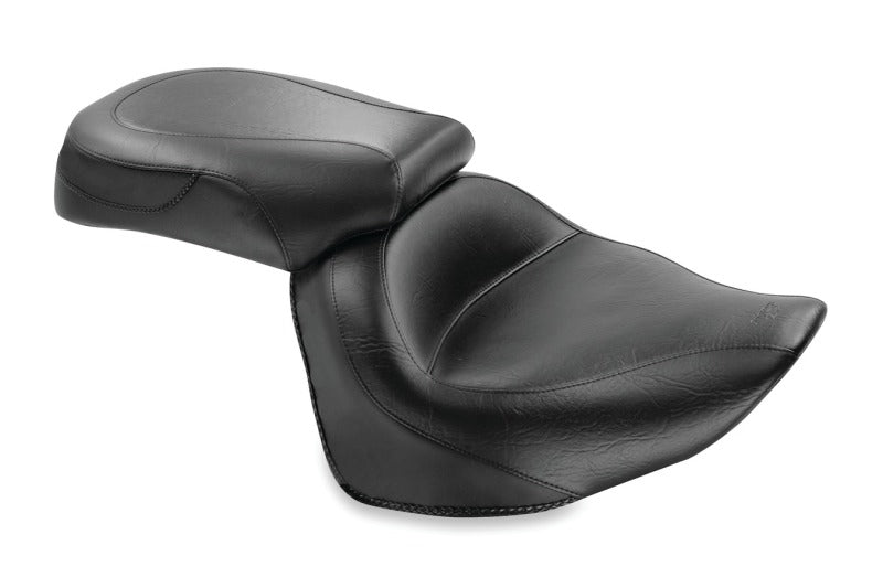 Mustang Motorcycle Mustang 08-17 Yamaha Raider Wide Touring 2PC Seat - Black