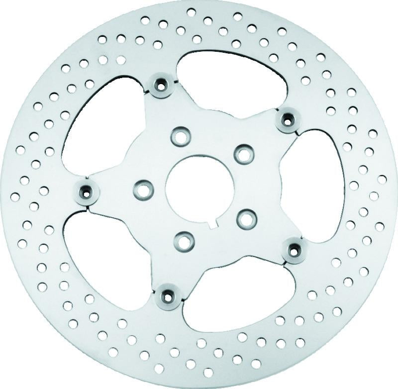 Bikers Choice 00-17 Big Twin 11.5 Inch Polished Front Stainless Mirror Fltg Rotor Repl H-D 44156-00