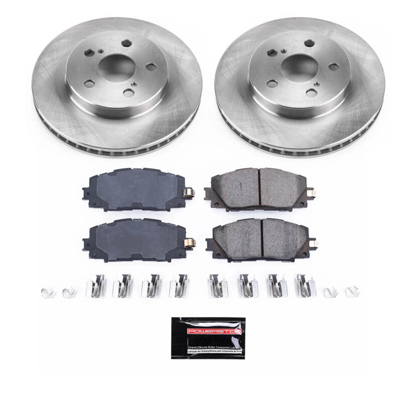 PowerStop Power Stop 17-19 Toyota Prius Prime Front Semi-Coated Rotor Kit