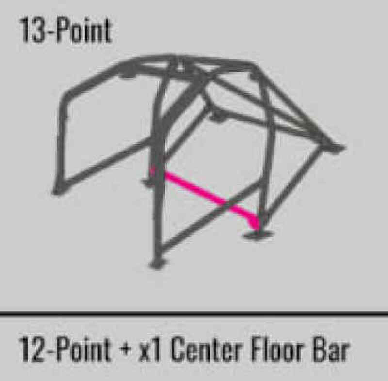Cusco Safety21 2-Passenger 8-Point BLK DASH-ESCAPE Roll Cage Subaru GDA/GDB 01-07 (S/O/No Cancel)