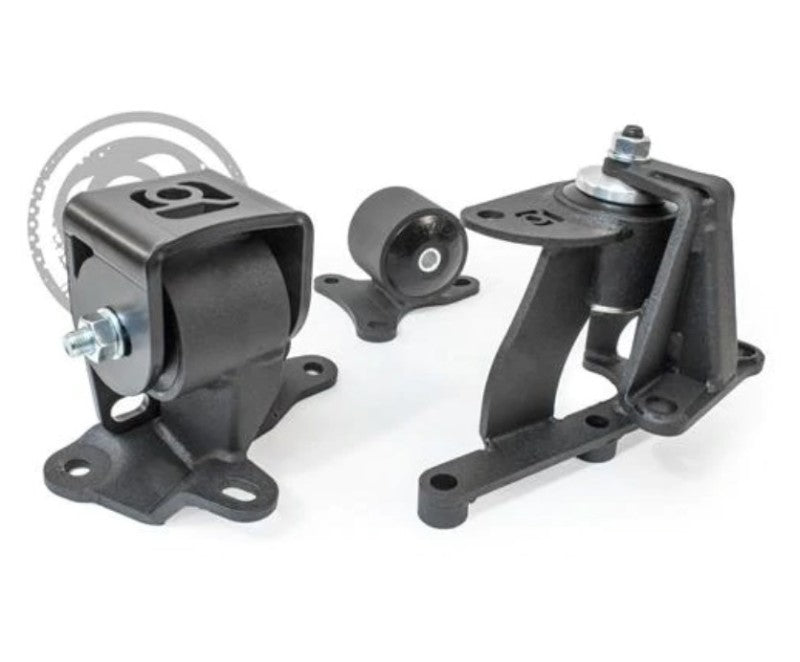 Innovative Mounts Innovative 88-91 Prelude H-Series Black Steel Mounts 85A Bushings
