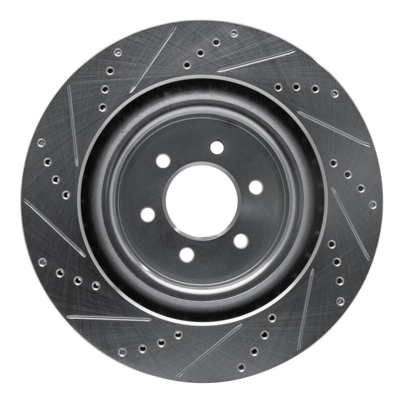 R1 Concepts R1 03-17 Dodge Viper Rear Right Drilled & Slotted Silver Brake Rotor
