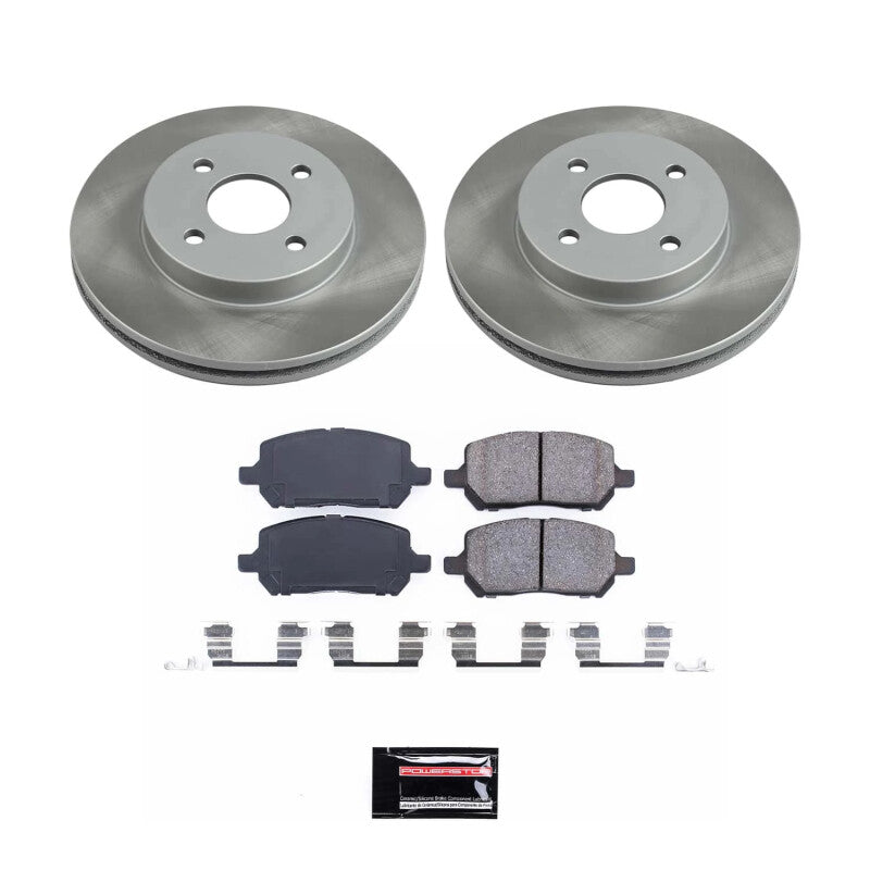 PowerStop Power Stop 03-07 Saturn Ion Front Semi-Coated Rotor Kit