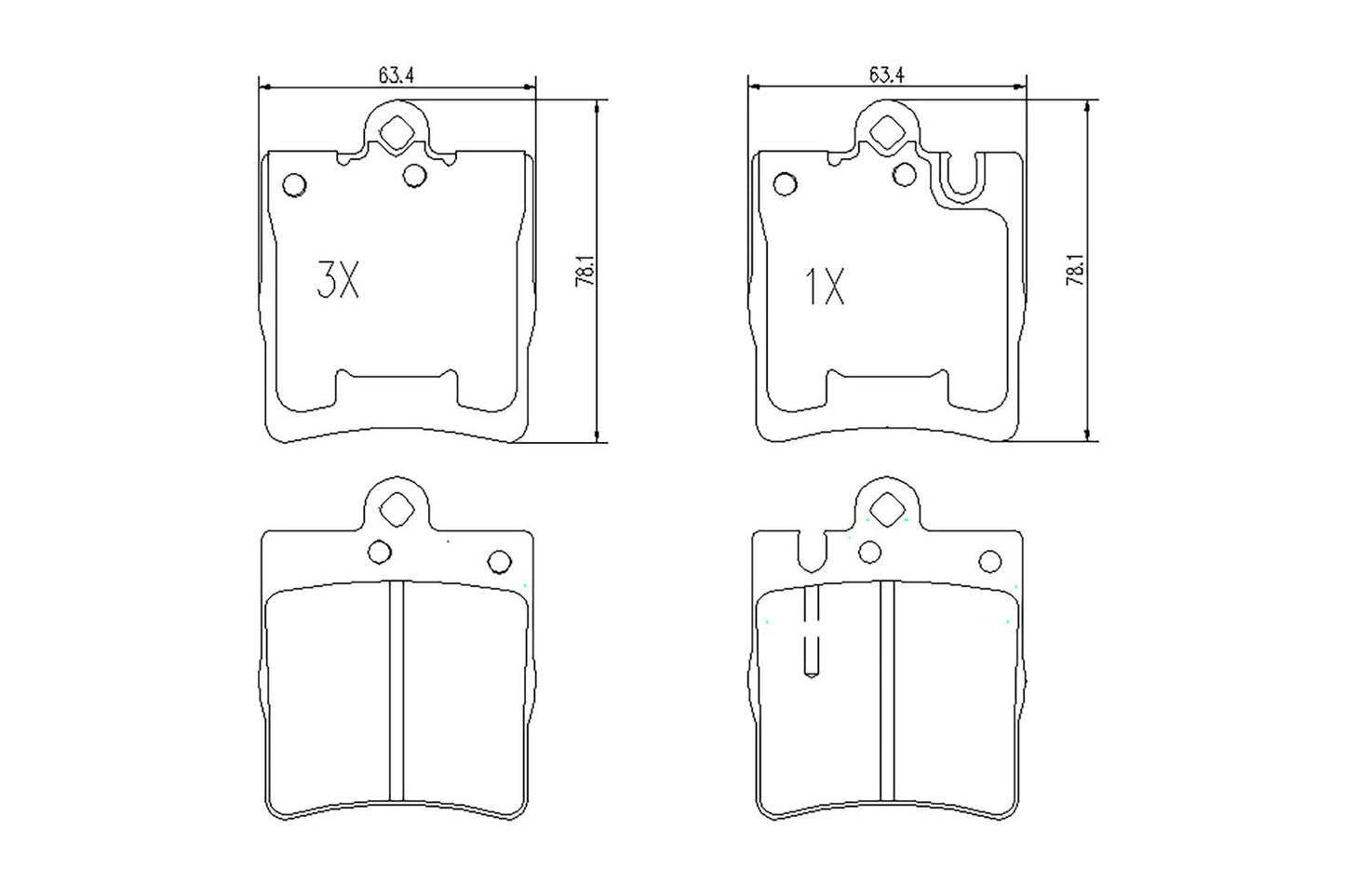 BOGAP C8210167 Brake Pad Set, Disc Brake