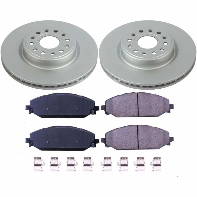 PowerStop Power Stop 19-22 Ram 1500 Front Z17 Coated Brake Kit