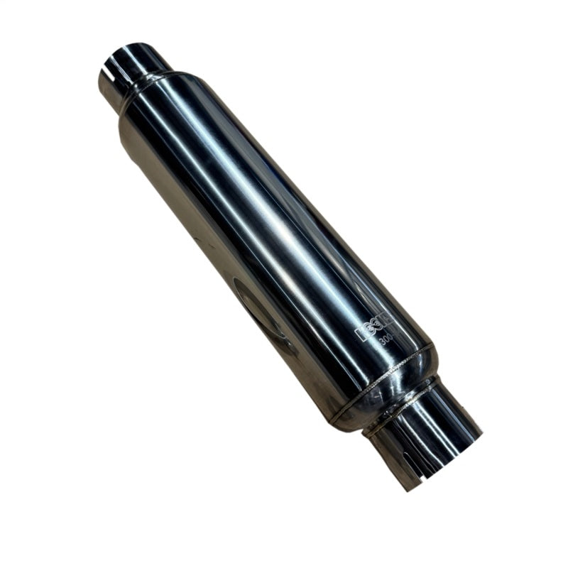 Kooks Headers Kooks 3in. Round Clamp In Muffler 14in. Long Polished Stainless Steel