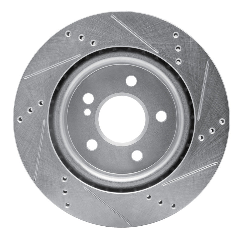 R1 Concepts R1 14-19 Mercedes-Benz GLA250 (Mexico) Rear Left Drilled & Slotted Silver Brake Rotor