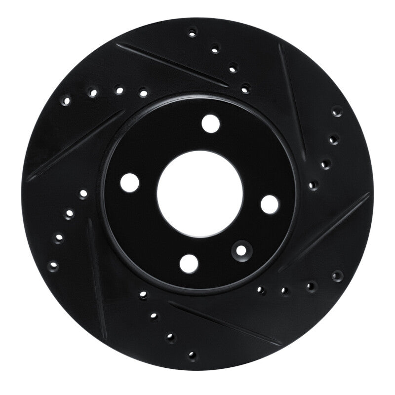 R1 Concepts R1 12-17 Chevrolet SONIC (Mexico) Front Right Drilled & Slotted Black Brake Rotor