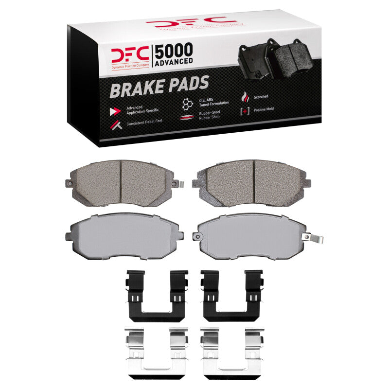 DFC 02-12 Saab 9-2X Front 5000 Advanced Ceramic Brake Pads and Hardware Kit