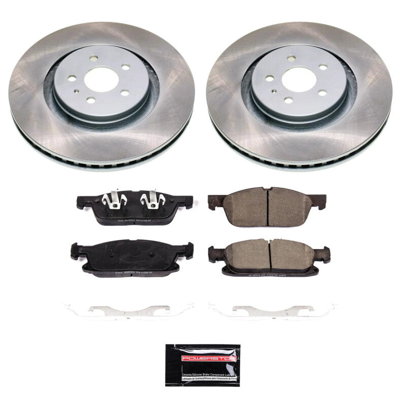PowerStop Power Stop 19-21 Lincoln Nautilus Front Semi-Coated Rotor Kit
