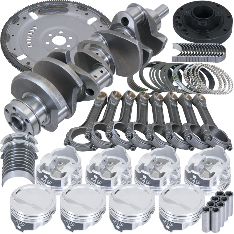 Eagle Ford 302 3.000in Crank 5.090in I-Beam Rods 4.030in Pistons 164 Tooth FP Balanced Assembly
