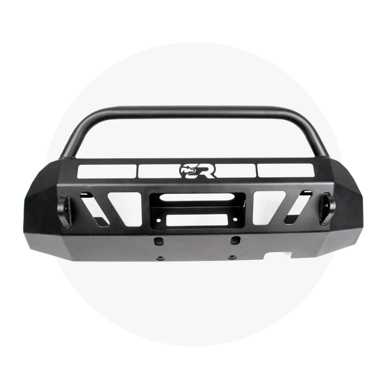 Cali Raised LED Cali Raised 16-23 Toyota Tacoma Stealth Bumper - Bull Bar / 32In Led Bar Spot W/ Small Switch