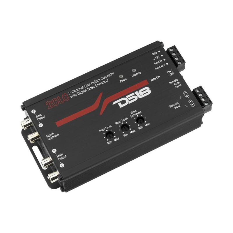 DS18 2-Channel Line Output Converter Digital Bass Enhancer For More Low End Boost