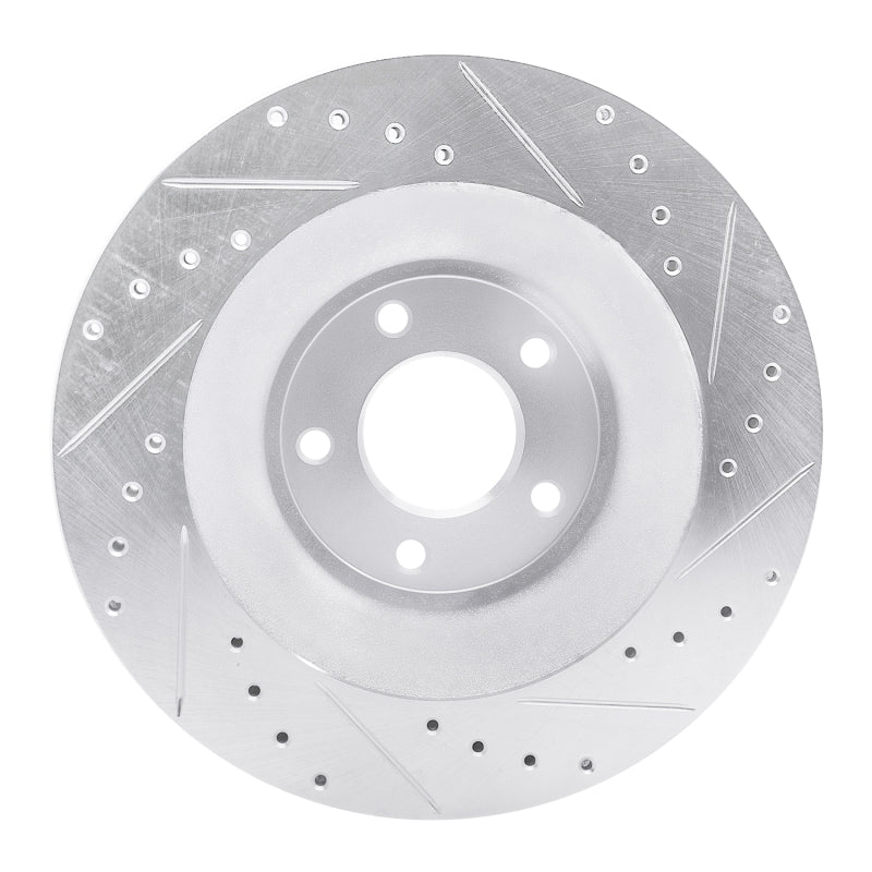R1 Concepts R1 08-14 Chrysler 200 Front Left Drilled & Slotted Silver Brake Rotor