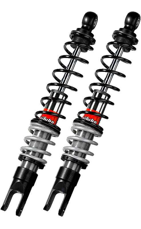 Bitubo Suspension Bitubo YGB0 Twinshocks Front Adjustable: Spring Preload, Black Spring