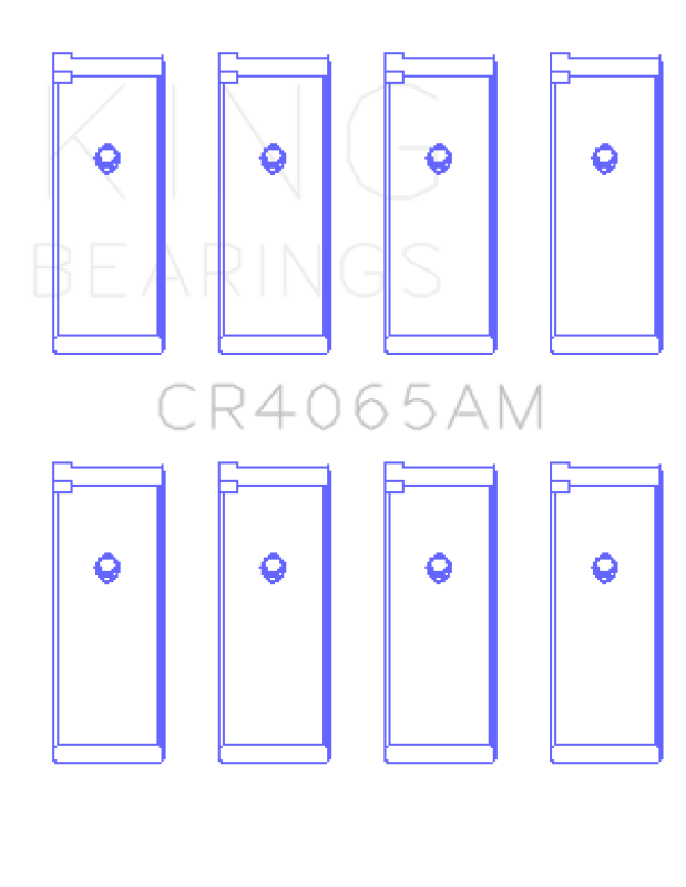King Engine Bearings King 91-04 Nissan 146CI/2.4L KA24DE L4 / 89-97 146CI/2.4L KA24E L4 (Size +1.50) Rod Bearing Set