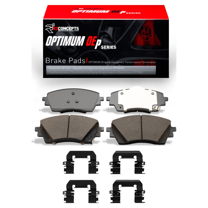 R1 Concepts R1 24-25 Hyundai Kona Front Optimum OE Pads & Hardware Kit