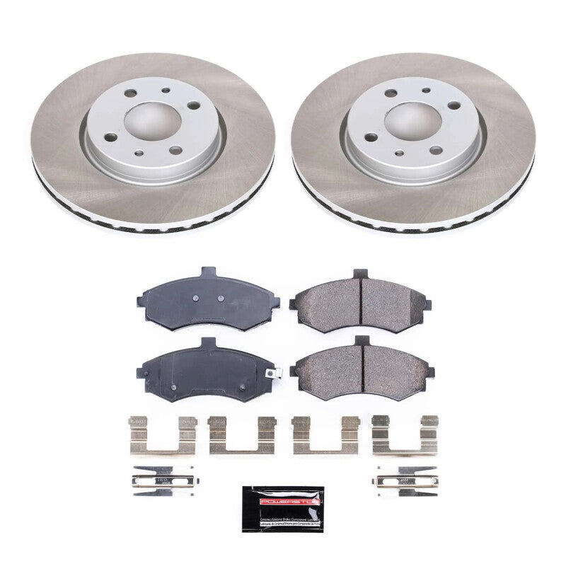 PowerStop Power Stop 1996 Subaru Legacy Front Semi-Coated Rotor Kit