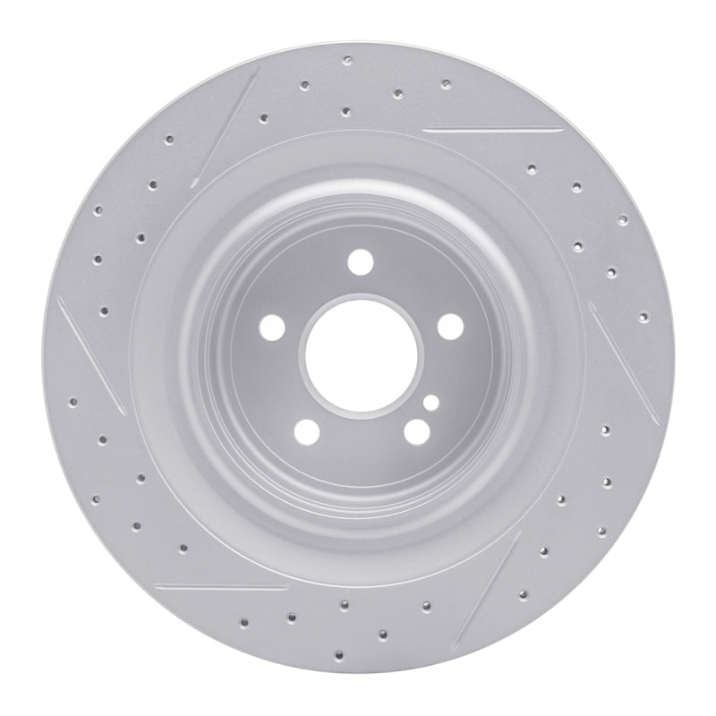 R1 Concepts R1 10-18 Mercedes-Benz Cls63 AMG Rear Right Drilled & Slotted Geo-Carbon Rotor