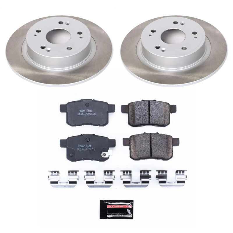 PowerStop Power Stop 08-10 Honda Accord Rear Semi-Coated Rotor Kit