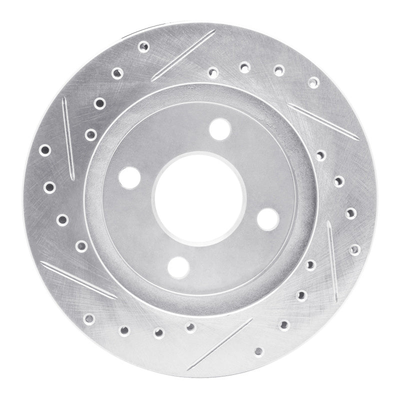 R1 Concepts R1 81-87 Chrysler Town & Country Front Right Drilled & Slotted Silver Brake Rotor