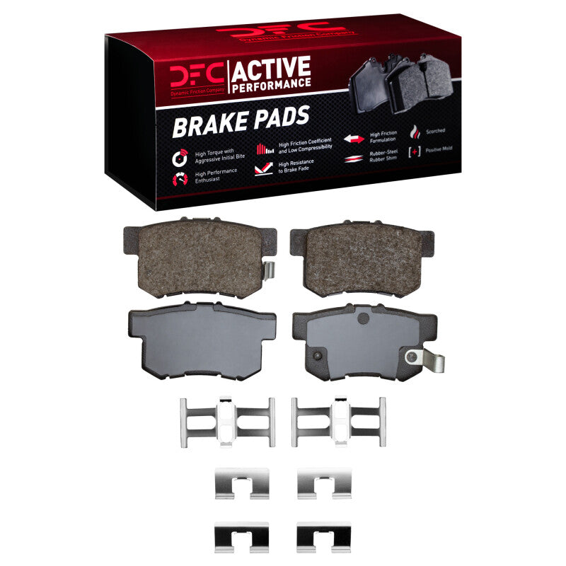 DFC 91-12 Acura TL Rear Active Performance Pads and Hardware Kit