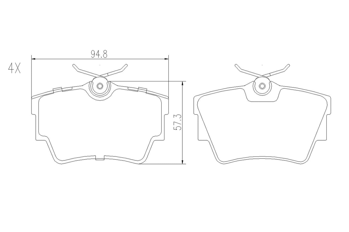 BOGAP L8210122 Brake Pad Set, Disc Brake