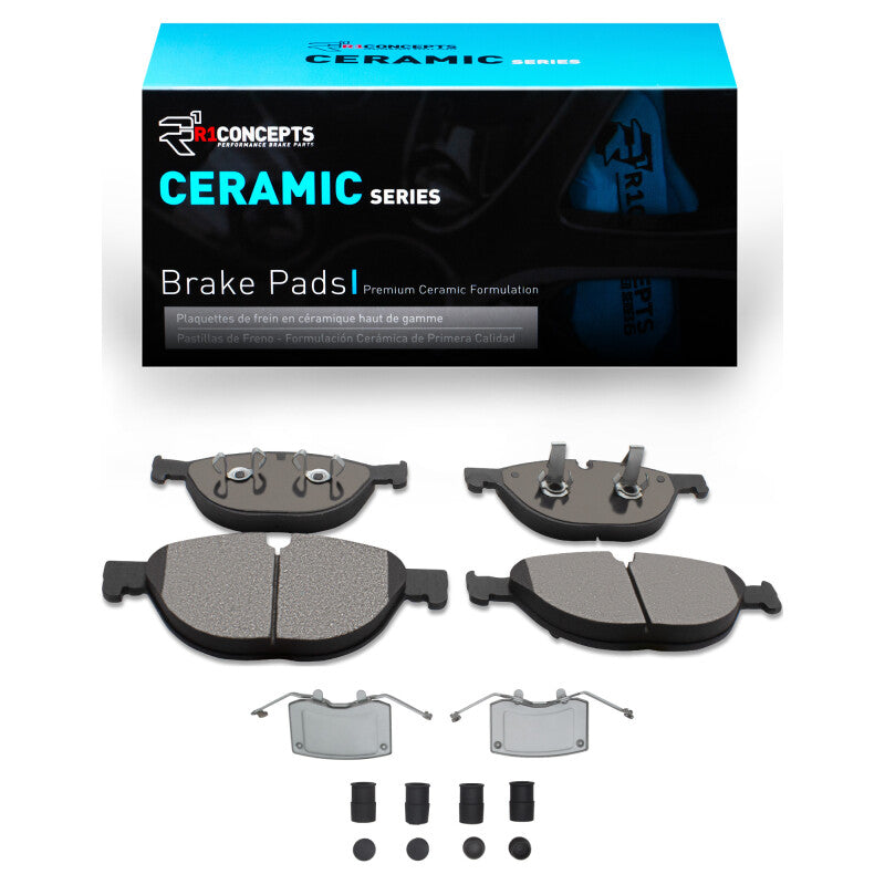 R1 Concepts R1 10-24 Jaguar XJ Front Ceramic Pads & Hardware Kit