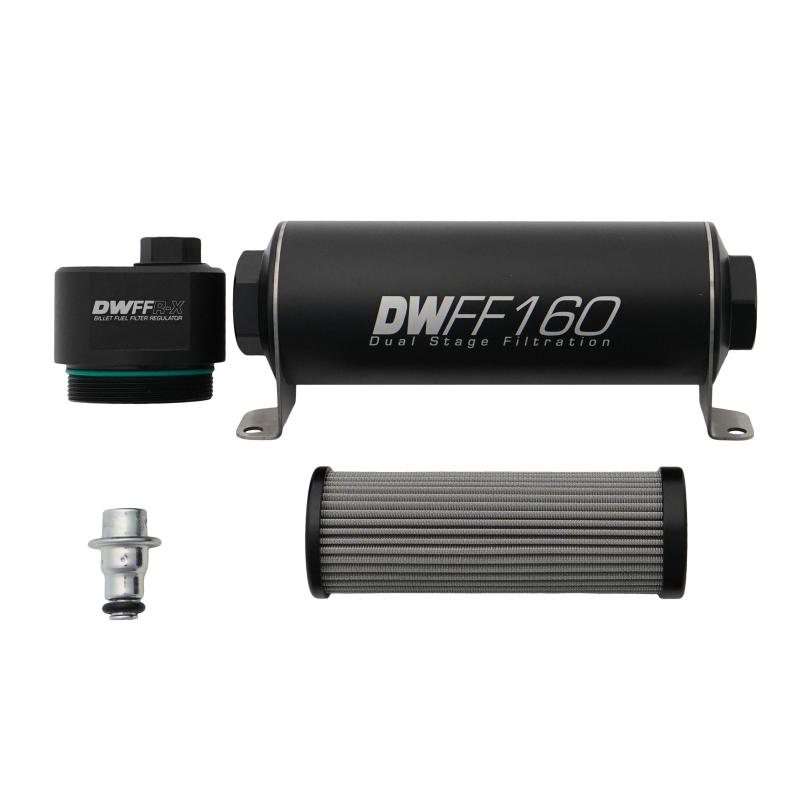 DeatschWerks DWFFR-X 160mm Billet Fuel Filter Regulator - 10 Micron