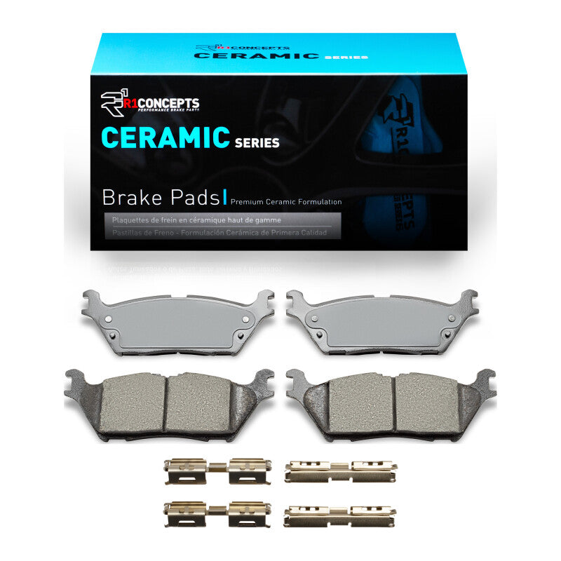 R1 Concepts R1 2015-2021 Ford Expedition Rear R1 Ceramic Pads & Hardware Kit